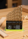 Kshivi DB:08 Drill Bits 13 Pcs Hss Drill Bit Set For Drilling Wood, Steel, Plastic 1.5-6.5 mm