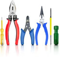 Kshivi HT55 8inch Plier with 6 Inch Nose Plier Wire Cutter Line Tester Screwdriver Lineman Plier