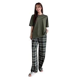 KSHS Printed Round Neck Short Sleeve Nightsuit