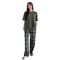 KSHS Printed Round Neck Short Sleeve Nightsuit