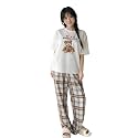 KSHS Printed Round Neck Short Sleeve Nightsuit