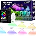 KSIPZE 100ft Permanent Outdoor Lights for House,Eaves LED Lights
