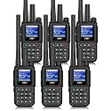 KSUN POC Radio with SIM Cards, Global Walkie Talkies UHF Handheld Two-Way Radios, Unlimited Range Cellular Network Rechargeable Push to Talk Over for Adults Hiking, 6 Pack CT80