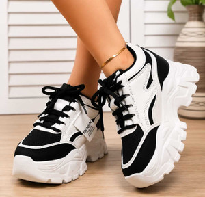 KT SHOES Women Chunky Sneakers Casual Sports