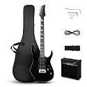 Ktaxon 39" Electric Guitar with 20Watt Amp for Beginners, Black