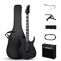 Ktaxon 39" Electric Guitar with 20Watt Amp for Beginners, Matte Black