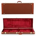 Ktaxon Electric Guitar Hard Case, 39-Inch Wooden Hard Shell Case, Brown