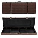 Ktaxon Electric Guitar Hard Case, 39-Inch Hard Shell Case, Vintage Brown