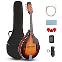 Ktaxon A-Style Mandolin, 8 Strings Acoustic Mahogany Wood, Sunburst
