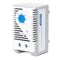 KTS011 Temperature Controller, Compact Electric Mechanical Thermostat Switch Adjustable 0-60℃, Normally Open, Blue Button,