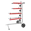 KUAFU Masking Paper Machine Station Mobile Tree Style Stand Holds 4 Bars