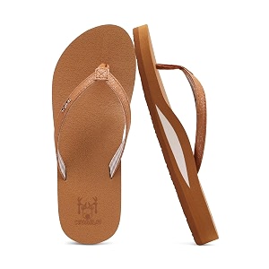 KuaiLu Flip Flops for Women with Arch