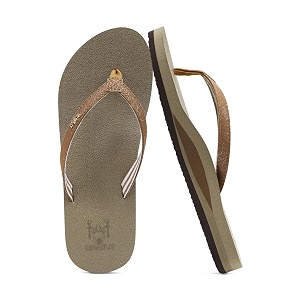 KuaiLu Flip Flops for Women with Arch