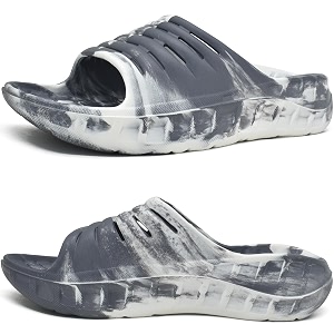 KuaiLu Mens Orthotic Recovery Sandals Arch Support