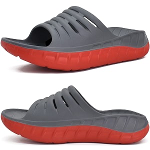 KuaiLu Mens Orthotic Recovery Sandals Arch Support
