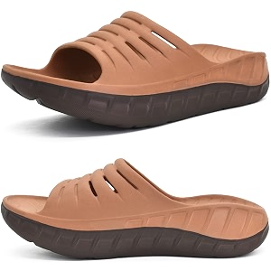 KuaiLu Mens Orthotic Recovery Sandals Arch Support
