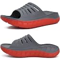 KuaiLu Mens Orthotic Recovery Sandals Arch Support