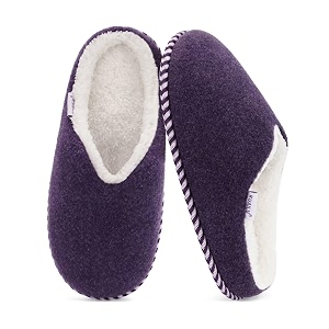 KuaiLu Womens Supportive Memory Foam Slippers Felt
