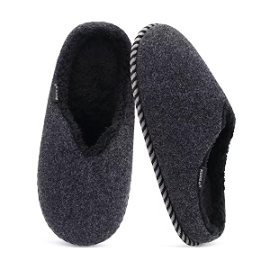 KuaiLu Womens Supportive Memory Foam Slippers Felt