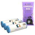 Kuber Industries 19x21 IN Blue Medium Garbage Bags for Dustbin 90 Pieces Bags (3 Rolls) | Odour Free Wet and Dry Waste Trash Bags | Dustbin Bags Medium Size for Home, Office, Hotels, Hospitals