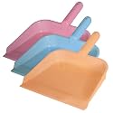 Kuber Industries 10" Plastic Dustpan, Pack of 3 (Pink &amp; Blue &amp; Light Pink)