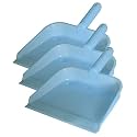 Kuber Industries 10" Plastic Dustpan, Pack of 3 (Blue)