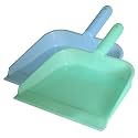 Kuber Industries 10" Plastic Dustpan, Pack of 2 (Blue &amp; Green)
