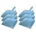 Kuber Industries 10" Plastic Dustpan, Pack of 6 (Blue)