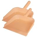 Kuber Industries 10" Plastic Dustpan, Pack of 2 (Light Pink)