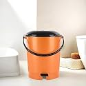 Kuber Industries Pedal Dustbins (7 LTR) Dustbin with Lid | Garbage Bin with Handle | Dustbin for Kitchen, Bathroom, office | Wet &amp; Dry Pedal Waste Bin | Trash Can | Green