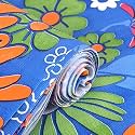 Kuber Industries 10 Meter PVC Shelf Liners for Kitchen Shelves | Cupboard Mats Roll for Wardrobe | Drawer and Fridge Shelf Mat Roll | Cabinet Liners for Shelves | Multi Flower - Blue