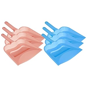 kuber industries 1234 plastic dustpan pack of 6 pink amp blue