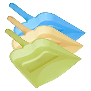 kuber industries 1234 plastic dustpan pack of 3 cream amp green amp blue