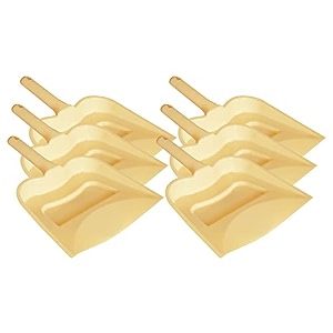 kuber industries 1234 plastic dustpan pack of 6 cream