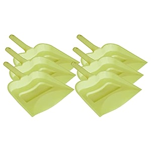 kuber industries 1234 plastic dustpan pack of 6 green