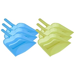 kuber industries 1234 plastic dustpan pack of 6 blue amp green