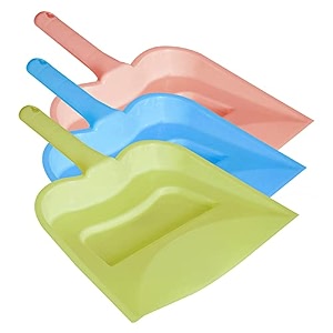 kuber industries 1234 plastic dustpan pack of 3 blue amp green amp pink