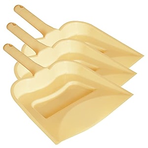 kuber industries 1234 plastic dustpan pack of 3 cream