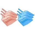 Kuber Industries 12" Plastic Dustpan, Pack of 6 (Pink &amp; Blue)