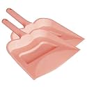 Kuber Industries 12" Plastic Dustpan, Pack of 2 (Pink)