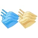 Kuber Industries 12" Plastic Dustpan, Pack of 6 (Blue &amp; Cream)
