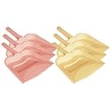 Kuber Industries 12" Plastic Dustpan, Pack of 6 (Pink &amp; Cream)