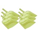 Kuber Industries 12" Plastic Dustpan, Pack of 6 (Green)