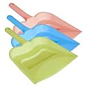 Kuber Industries 12" Plastic Dustpan, Pack of 3 (Blue & Green & Pink)