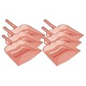 Kuber Industries 12" Plastic Dustpan, Pack of 6 (Pink)