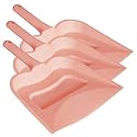 Kuber Industries 12" Plastic Dustpan, Pack of 3 (Pink)