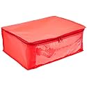 Kuber Industries 12 Piece Non Woven Saree Cover Set, Red (KUB000785)