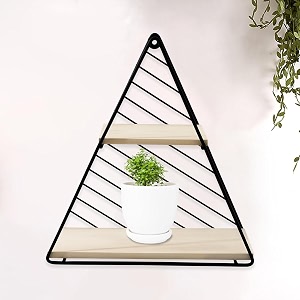 Kuber Industries Triangular Iron Wall Decor for