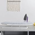 Kuber Industries Tabletop Ironing Board|Ironing Stand for Clothes|Press Table Stand for Home (Grey)