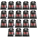 Kuber Industries 18 Piece Non Woven Travel Shoe Cover, String Bag Organizer, Black -CTMTC039516
